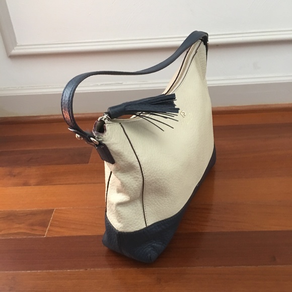 leather kate spade purse - cream and navy - Picture 4 of 8